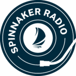 Black and white Spinnaker Radio logo