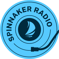 Spinnaker Radio logo blue with black